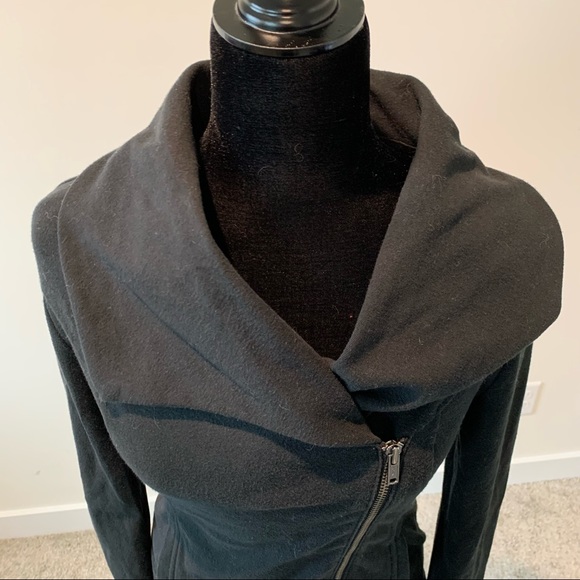 Black Banana Republic Asymmetrical Zipper Sweatshirt - Picture 5 of 5